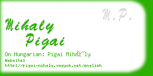 mihaly pigai business card